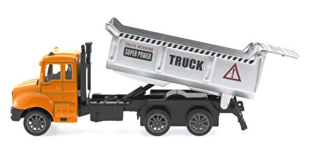 Çek Bırak Metal Mini Sarı Kamyon
