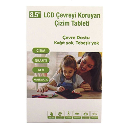 8,5 Inch LCD Kırmızı Yazı Tahtası