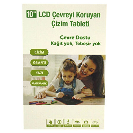 10 Inch LCD Kırmızı Yazı Tahtası