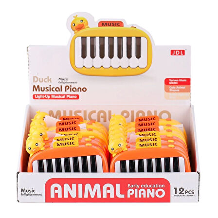 8897-1B Ördek Işıklı Müzikal Piano - 1 Adet Fiyatıdır