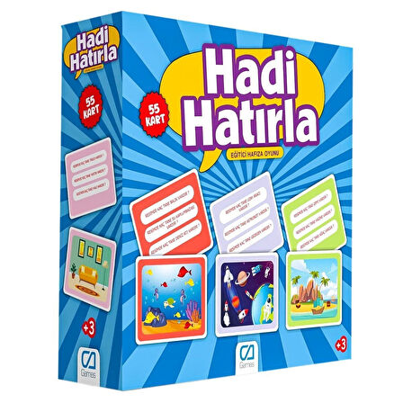 5108 CA Games,  Hadi Hatırla  - Eğitici Hafıza Oyunu / +5 yaş