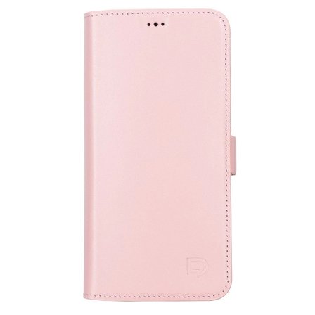 Apple iPhone 13 Pro Max Uyumlu Deri Cüzdanlı Kılıf Toz Pembe