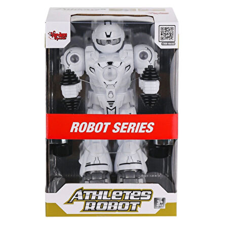 DF-6026 Işıklı ve Müzikli Hareketli Atletik Sporcu Robot -Vardem Oyuncak