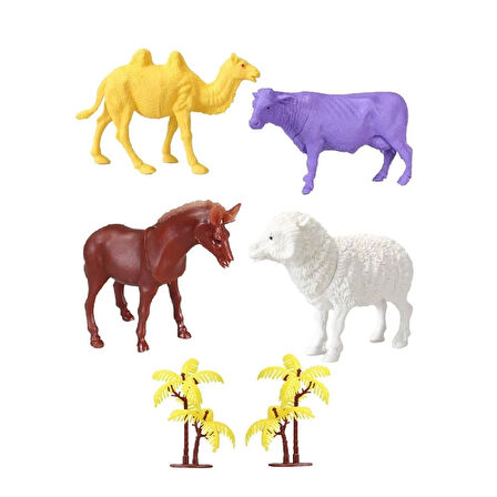706 Toy Play 6 Parça Çiftlik Hayvanları Figür Seti 12-13 cm