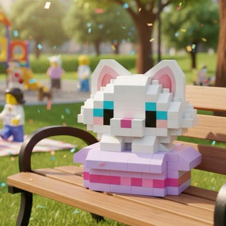LZ- LOZ KEDİ  PARÇA BLOCK OYUNCAK-MİNİ POŞET