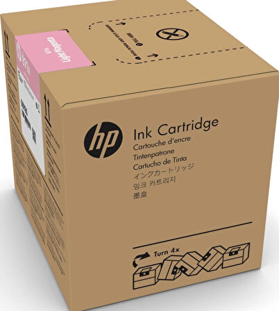 HP 871C Light Magenta 3 Litrelik Açık Kırmızı Orijnal Latex Mürekkep Kartuşu (G0Y84C)