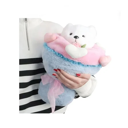 Sevgi Buketi Peluş Ayıcıklı Peluş Çiçek Buketi  cm