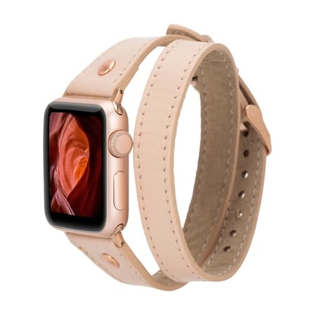 Apple Watch Uyumlu Deri Kordon 42-44-45mm Slim DT RT NU1