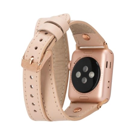 Apple Watch Uyumlu Deri Kordon 42-44-45mm Slim DT RT NU1