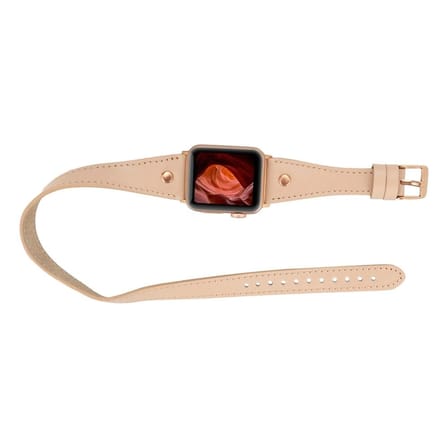 Apple Watch Uyumlu Deri Kordon 42-44-45mm Slim DT RT NU1