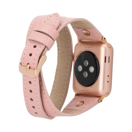 Apple Watch Uyumlu Deri Kordon 42-44-45mm Slim DTRG NU2