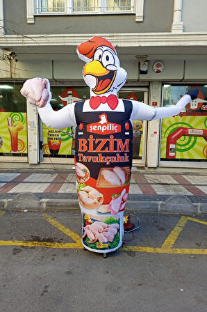 KİŞİYE ÖZEL TASARIM VE BASKILAR İLE 3 METRE BOYUNDA MDF ALT TABLA REKLAM BALONU