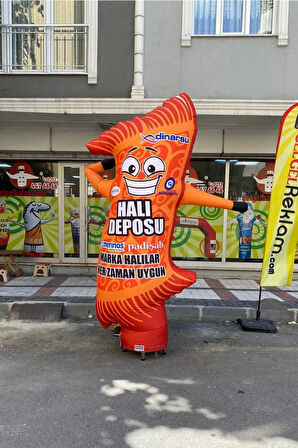 KİŞİYE ÖZEL TASARIM VE BASKILAR İLE 3 METRE BOYUNDA MDF ALT TABLA REKLAM BALONU