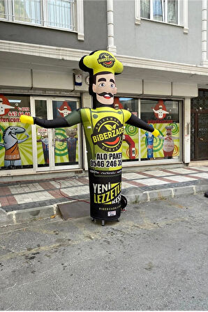 KİŞİYE ÖZEL TASARIM VE BASKILAR İLE 3 METRE BOYUNDA MDF ALT TABLA REKLAM BALONU