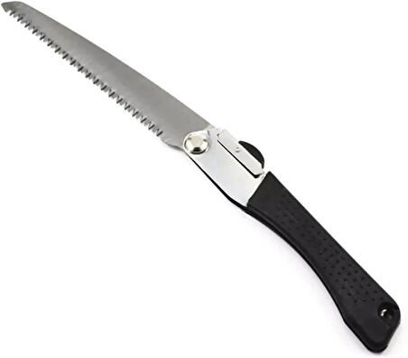 Microcase Katlanabilir Portatif Bahçe Ağaç Budama Kesme Testeresi  210mm Bağ Bıçağı - Siyah AL4398