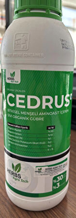 Cedrus – Bitkisel Menşeli Aminoasit İçeren Sıvı Organik Gübre