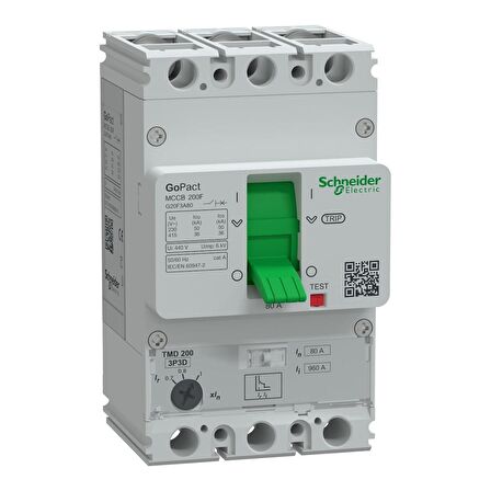 Schneider,GoPact 56-80A 3P Termik Manyetik Şalter 25kA