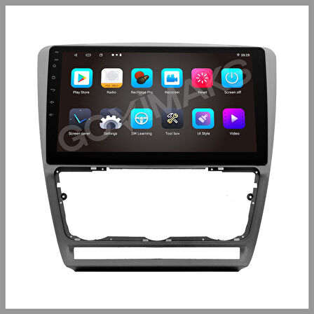 GOVİMAKS SKODA OCTAVİA 2005-2012 UYUMLU GRI  4GB RAM 64GB HAFIZA ANDROID MULTIMEDIA TEYP