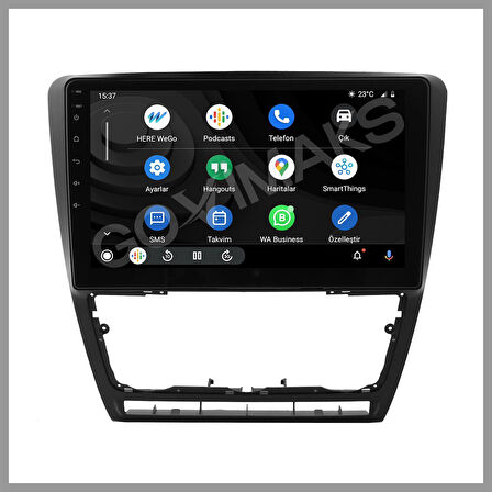 SKODA OCTAVİA 2005-2012 SİYAH 6 GB RAM 128 GB HAFIZA ANDROID MULTIMEDIA TEYP
