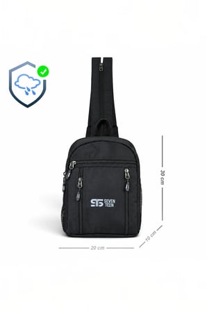  4902 Waterresistant Siyah Body Bag Çapraz Çanta
