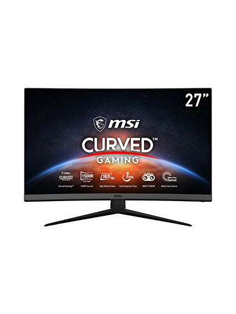 MSI OPTIX G27C7 27" 165Hz 1ms (HDMI+Display) Freesync Premium Full HD Curved Oyuncu Monitör (TEŞHİR)