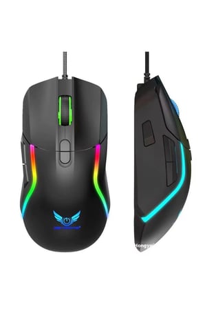 G28 Profesyonel Makro Programlanabilir RGB Oyuncu Mouse Kablolu- 6400 DPI Ateş Etme Butonlu Örgü Kablolu Gaming Fare