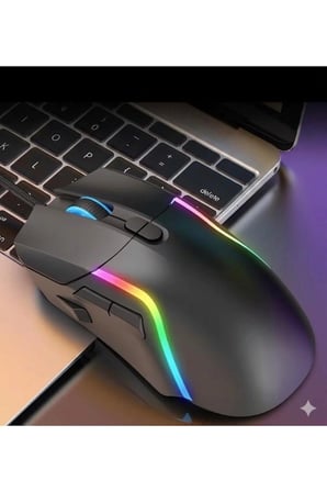 G28 Profesyonel Makro Programlanabilir RGB Oyuncu Mouse Kablolu- 6400 DPI Ateş Etme Butonlu Örgü Kablolu Gaming Fare