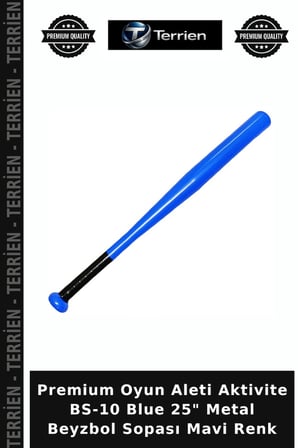Premium Oyun Aleti Aktivite BS-10 Blue 25" Metal Beyzbol Sopası Mavi Renk