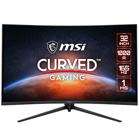  MSI Optix G321CQP 31.5" 1 ms 2K Curved Pivot 165 Hz Oyuncu Monitörü