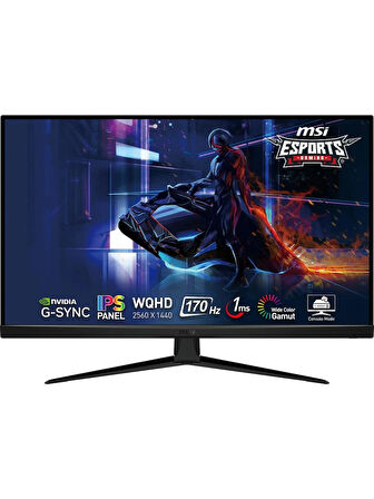 MSI G321Q 31.5" 1 ms 2K IPS 170 Hz Oyuncu Monitörü