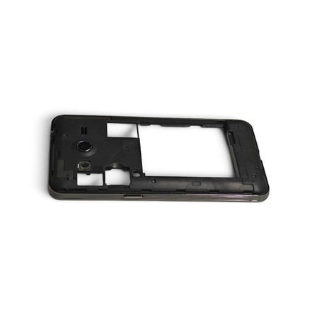 G355 Orta Kasa Galaxy Core 2 Uyumlu Silver Gri Orta Kasa Çerçeve + Ses Açma ON OFF Tuş Plastik ve Kamera Camı