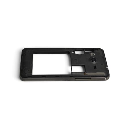 G355 Orta Kasa Galaxy Core 2 Uyumlu Silver Gri Orta Kasa Çerçeve + Ses Açma ON OFF Tuş Plastik ve Kamera Camı