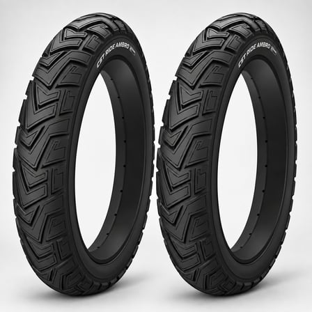 Touring Ride Ambro 20X4.0 E-Bike Fat Bike Dış Lastik Seti Ön + Arka Siyah Yanak