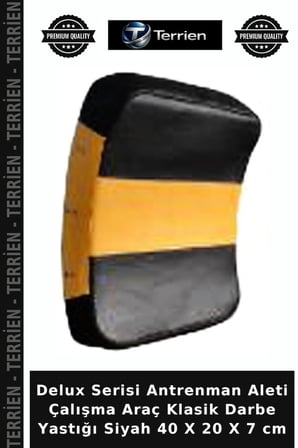 Delux Serisi Antrenman Aleti Çalışma Araç Klasik Darbe Yastığı Siyah 40 X 20 X 7 cm