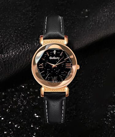 Gogoey Kadın Kol Saati Rose Gold Lüks Moda Şık Bayan Saat