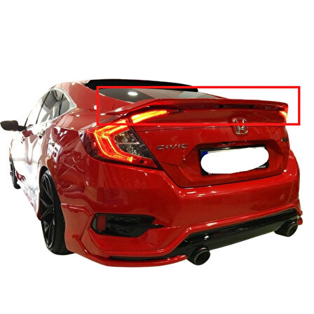 HONDA FC5 2015-2021 TURBO IŞIKSIZ SPOİLER (( BOYASIZ ))