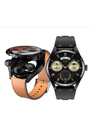 Uzun Pil Ömrü ve Bluetooth Kulaklık Özellikli G5 Watch Buds Akıllı Saat - iOS & Android