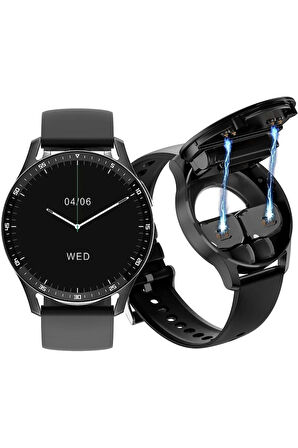 Uzun Pil Ömrü ve Bluetooth Kulaklık Özellikli G5 Watch Buds Akıllı Saat - iOS & Android