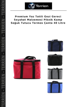 Premium Yaz Tatili Gezi Gereci Seyahat Malzemesi Piknik Kamp Soğuk Tutucu Termos Çanta 40 Litre