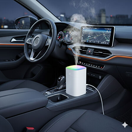 400ML RGB Işıklı Süper Sessiz USB Hava Nemlendirici & Aroma Difüzör