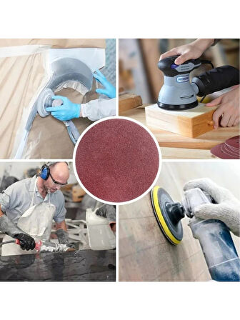 Gfb 6901 Cırtlı Disk Zımpara Deliksiz 115 mm 60 Kum - 100 Adet