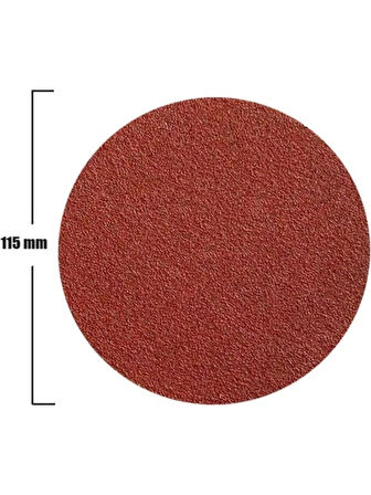 Gfb 6901 Cırtlı Disk Zımpara Deliksiz 115 mm 60 Kum - 100 Adet