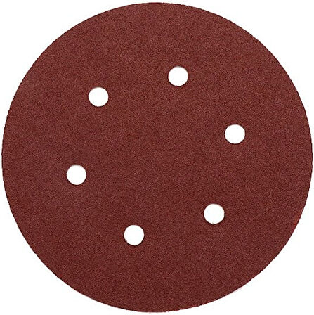 Gfb 6962 Cırtlı Disk Zımpara 6 Delikli 150 mm 80 Kum - 100 Adet