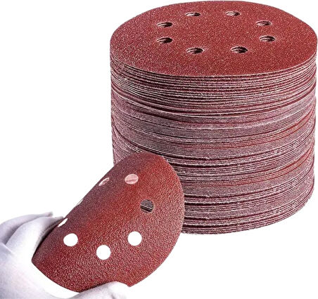 Gfb 6992 Cırtlı Disk Zımpara 8 Delikli 230 mm 80 Kum - 100 Adet