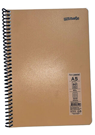 mynote FLEX PASTEL Defter A5 80 yp Kareli