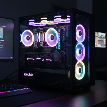 Gabble Cool Storm T90 RGB Çift Fanlı İşlemci Fanı - INTEL Uyumlu Kule Tipi CPU Soğutucu