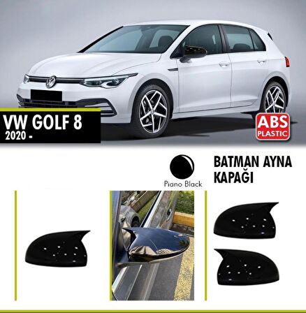 Golf 8 Yarasa Batman Ayna Kapağı 2020 üzeri Parlak Siyah