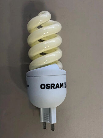 10 ADET Osram Dulux Superstar Nano Twist G9  7W=38W  400 Lümen  Spiral Lamba- Sarı Işık 2500 Kelvin