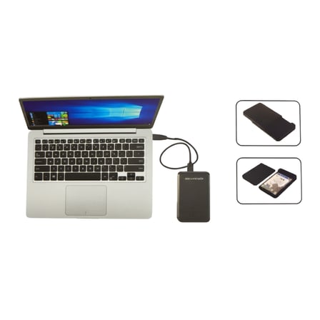Gabble 2.5" HDD SSD Kutusu USB 3.0/3.1 SATA Harici Disk Kutusu Siyah Kasa 5Gbps 30cm Kablo