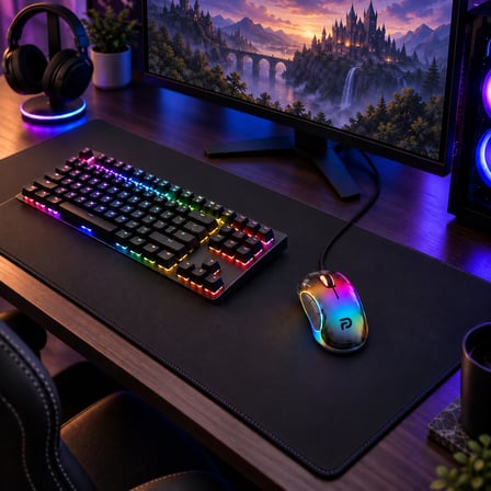 Trio G702 7200 DPI Şeffaf RGB 7 Tuşlu Kablolu Gaming Oyuncu Mouse 160 cm Örgü Kablo